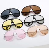 Oversized Steampunk Sunglasses | Uv400 Protection Lens |