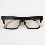 Natural Horn Glasses | Square Frame Eyewear | Anti Blue Light Blocking | Handmade Eyewear