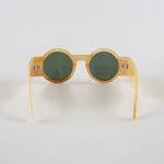 Genuine Horn Round Frame Sunglasses | Rough Finish | Uv400 Lens