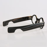 Naturhornbrille | Brille mit rundem Rahmen | Anti-Blaulicht-Blockierung | Handgefertigte Brillen