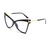 Übergroße Cat Eye-Brille im Retro-Stil | Modische Brillen