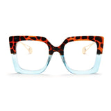 Übergroße Blaulichtblocker-Brille | Gaming-Brille | Klare Rahmen