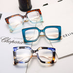 Übergroße Blaulichtblocker-Brille | Gaming-Brille | Klare Rahmen