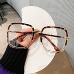 anteojos de lentes transparentes de gran tamaño | marcos ópticos | Gafas con montura cuadrada