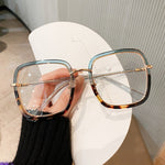 anteojos de lentes transparentes de gran tamaño | marcos ópticos | Gafas con montura cuadrada